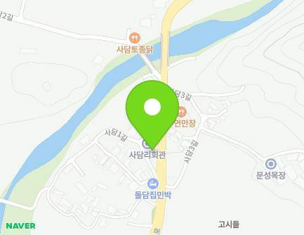 충청남도 천안시 동남구 북면 사담1길 6 (사담리마을회관) 지도