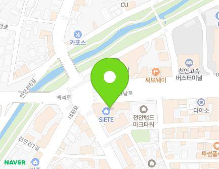 충청남도 천안시 동남구 만남로 6 (신부동, CARAT21) 지도