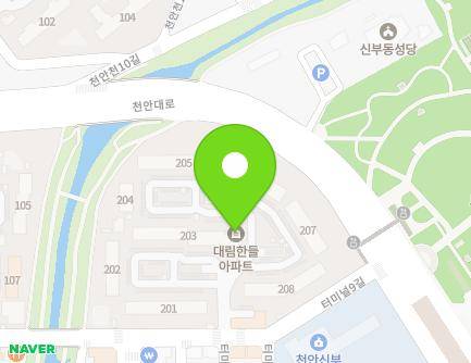 충청남도 천안시 동남구 터미널9길 59 (신부동, 대림한들아파트) 지도