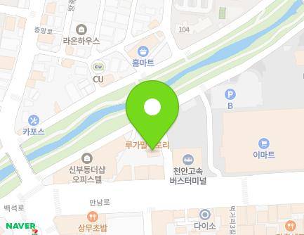 충청남도 천안시 동남구 만남로 17 (신부동, 짬뽕지존터미널점) 지도