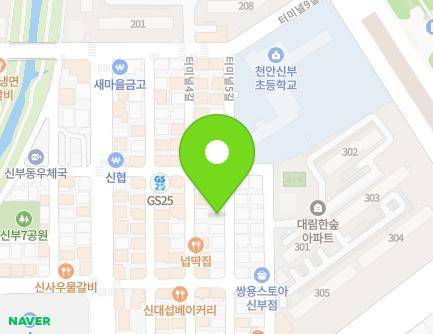 충청남도 천안시 동남구 터미널5길 19 (신부동, 황실태권도) 지도