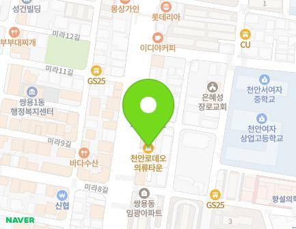충청남도 천안시 동남구 쌍용대로 66 (쌍용동, 로데오타운) 지도