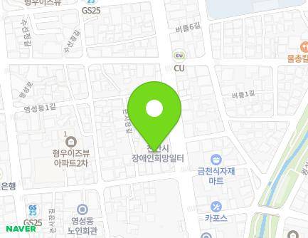 충청남도 천안시 동남구 중앙로 45 (영성동, 그랑채아파트) 지도