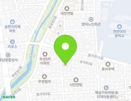 충청남도 천안시 동남구 원거리3길 24-1 (원성동) 지도