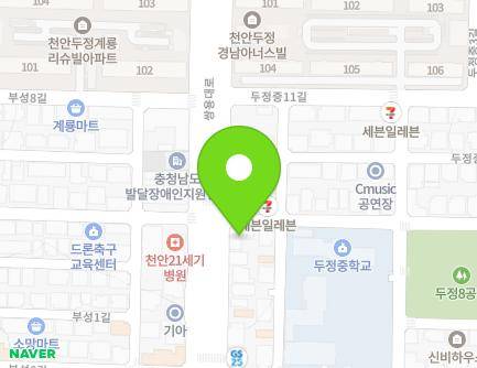 충청남도 천안시 서북구 두정중9길 4 (두정동, 현대빌딩) 지도