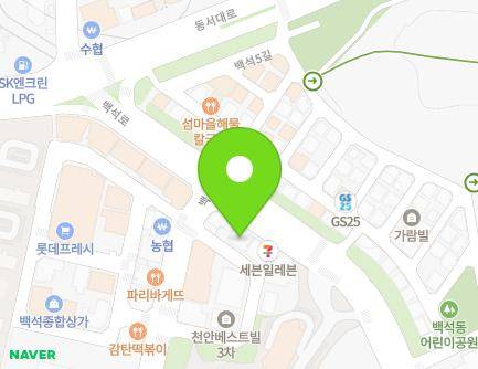 충청남도 천안시 서북구 백석로 128 (백석동, 한우삼대) 지도