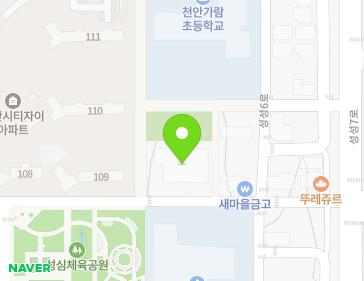 충청남도 천안시 서북구 성성6로 37 (성성동) 지도