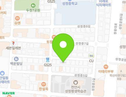 충청남도 천안시 서북구 성정중6길 18 (성정동) 지도