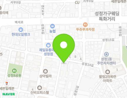 충청남도 천안시 서북구 성정14길 24 (성정동) 지도