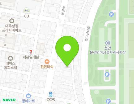 충청남도 천안시 서북구 봉정로 214-6 (성정동) 지도