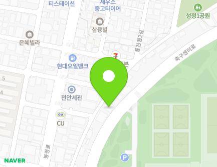 충청남도 천안시 서북구 축구센터로 163 (성정동) 지도