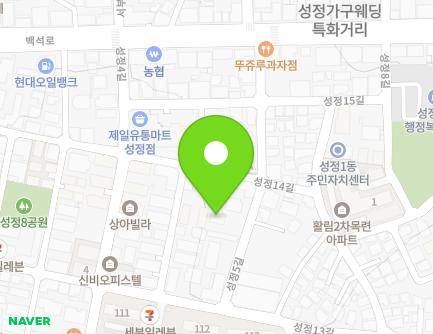 충청남도 천안시 서북구 성정5길 9 (성정동) 지도