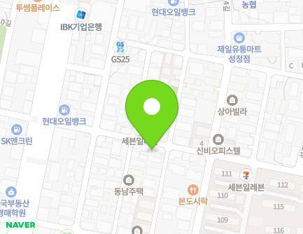 충청남도 천안시 서북구 성정13길 16-1 (성정동) 지도