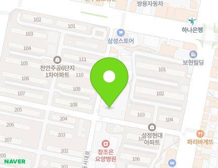 충청남도 천안시 서북구 서부대로 648-23 (성정동) 지도