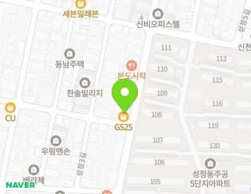 충청남도 천안시 서북구 성정4길 17 (성정동) 충청남도 천안시 서북구 성정4길 17 (성정동) 지도
