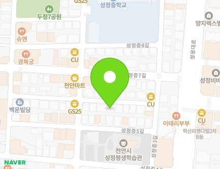 충청남도 천안시 서북구 성정중6길 20 (성정동, 현경빌) 지도
