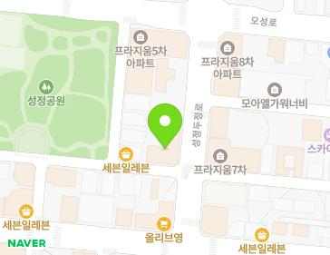 충청남도 천안시 서북구 성정두정로 35 (성정동, 프라지움3차) 지도