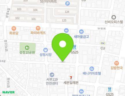 충청남도 천안시 서북구 양지21길 31 (성정동, 성정5단지시장 주차장) 지도