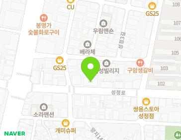 충청남도 천안시 서북구 성정로 53 (성정동, 녹산주상빌딩) 지도