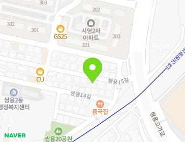 충청남도 천안시 서북구 쌍용15길 72 (쌍용동, 청록제빌라) 충청남도 천안시 서북구 쌍용15길 72 (쌍용동, 청록제빌라) 지도