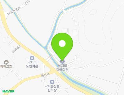 충청남도 청양군 장평면 까치내로 310-7 (낙지리마을회관) 지도