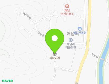 충청남도 청양군 정산면 해남골길 11-4 (해남교회) 지도