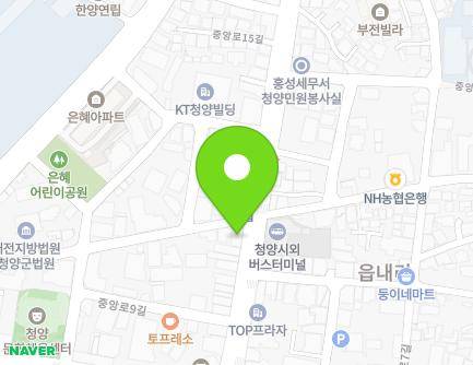 충청남도 청양군 청양읍 중앙로 141 (보건약국) 지도