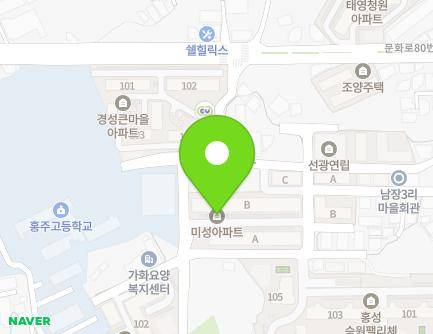 충청남도 홍성군 홍성읍 홍장북로441번길 25-12 (미성아파트) 지도