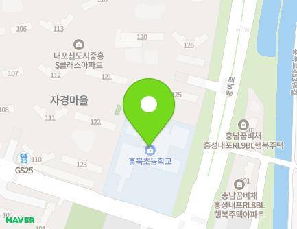 충청남도 홍성군 홍북읍 자경로 33 (홍북초등학교) 지도