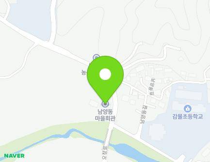 충청북도 괴산군 감물면 오창로 25 (남양동마을회관) 지도