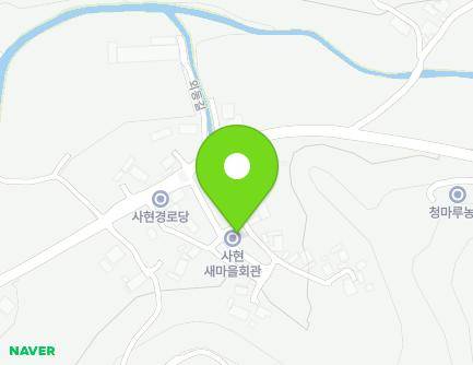 충청북도 괴산군 불정면 외동2길 7 (사현새마을회관) 지도