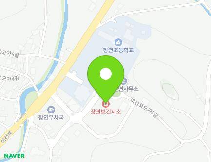 충청북도 괴산군 장연면 미선로오가3길 7-16 (장연보건지소) 지도