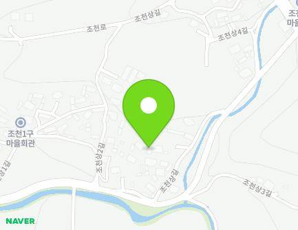 충청북도 괴산군 청안면 조천상길 85-17 지도