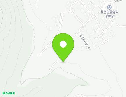 충청북도 괴산군 청천면 괴산로강평1길 33 지도