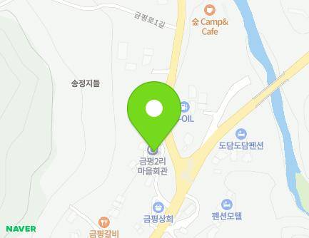 충청북도 괴산군 청천면 금평삼거리길 8 (마을회관) 지도