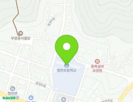 충청북도 괴산군 청천면 청천6길 10 (청천초등학교) 지도