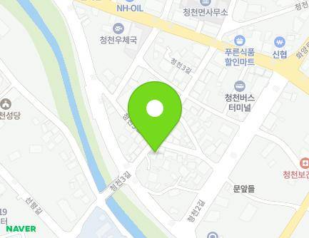 충청북도 괴산군 청천면 청천3길 17-1 (희망세탁소) 지도