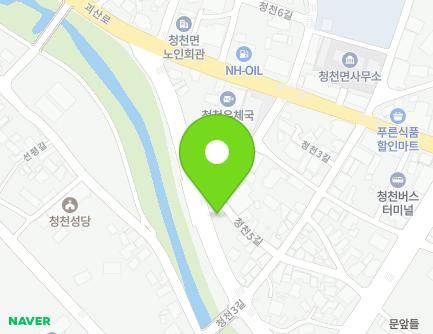 충청북도 괴산군 청천면 청천5길 18 (시장마을회관) 지도