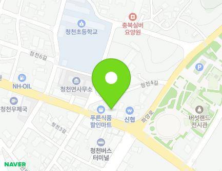 충청북도 괴산군 청천면 괴산로 1334 (대창약국) 지도