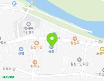 충청북도 괴산군 칠성면 도정로 72 (군자농협칠성지점) 지도