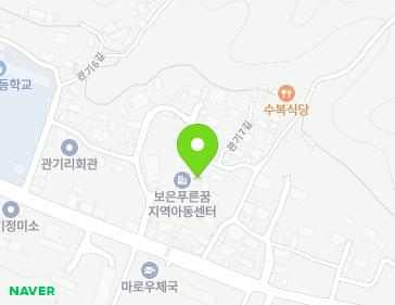 충청북도 보은군 마로면 관기7길 6 (교회) 지도
