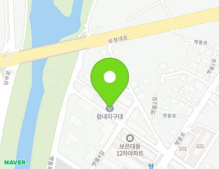 충청북도 보은군 보은읍 뱃들4길 11-6 (보은경찰서읍내지구대) 지도