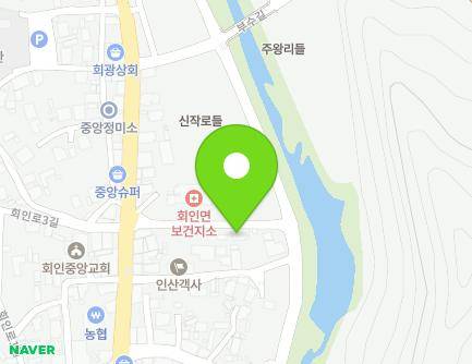 충청북도 보은군 회인면 회인로 48-10 (회인119지역대) 지도