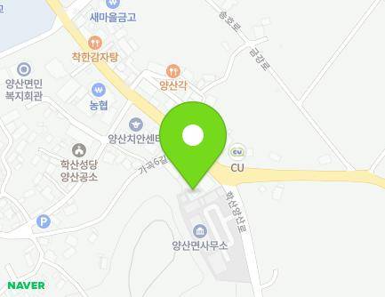 충청북도 영동군 양산면 금강로 1526 지도