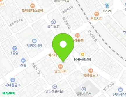 충청북도 영동군 영동읍 중앙로3길 5-1 (한유식내과의원) 지도