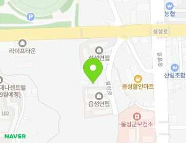 충청북도 음성군 음성읍 설성로 58-12 (소망빌라) 지도