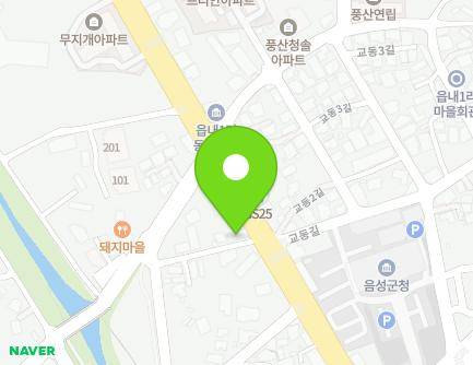 충청북도 음성군 음성읍 용광로 23 (예지연립) 지도