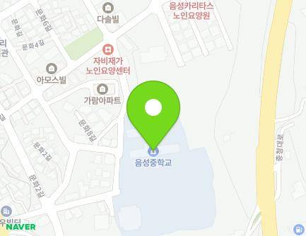 충청북도 음성군 음성읍 수정로 79 (음성중학교) 지도