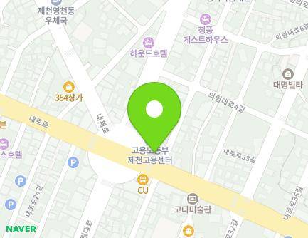 충청북도 제천시 내토로 445 (화산동) 지도
