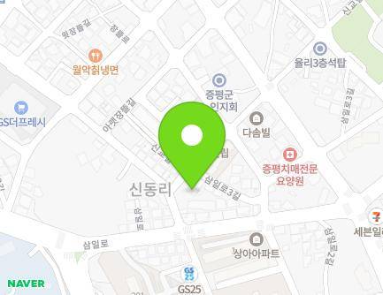 충청북도 증평군 증평읍 창신로 75 지도